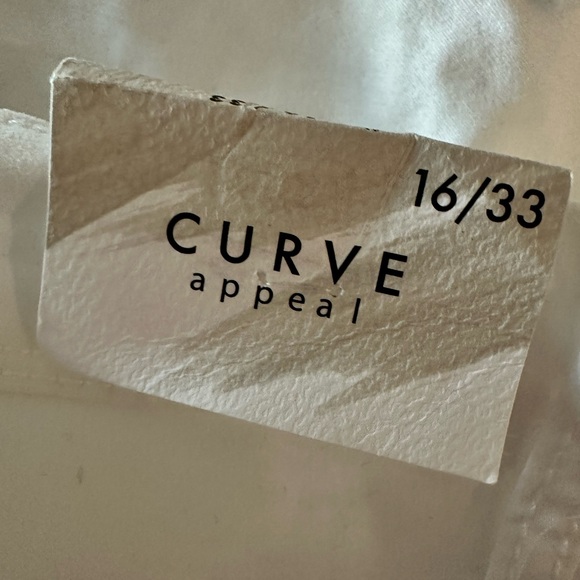Curve Appeal white capri jeans US16🌸 - Picture 5 of 5